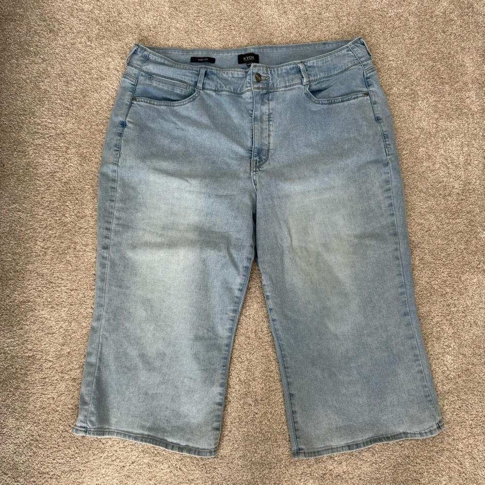NYDJ Cool Embrace wide leg cropped jeans 18W PETITE